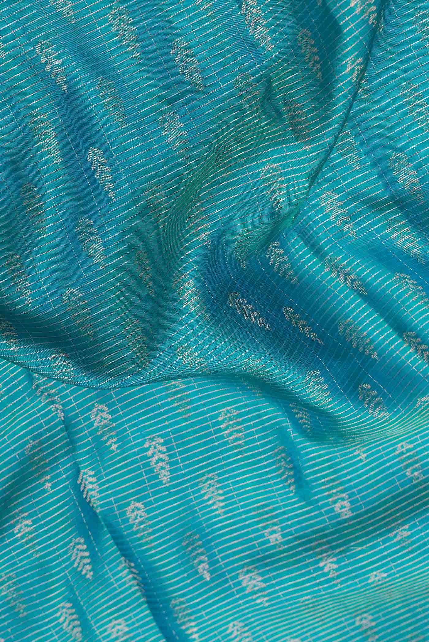 Green Dual Tone Kanchipuram Silk Saree