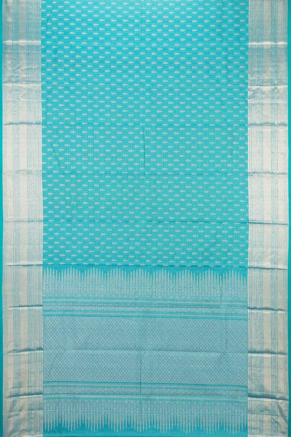 Green Dual Tone Kanchipuram Silk Saree
