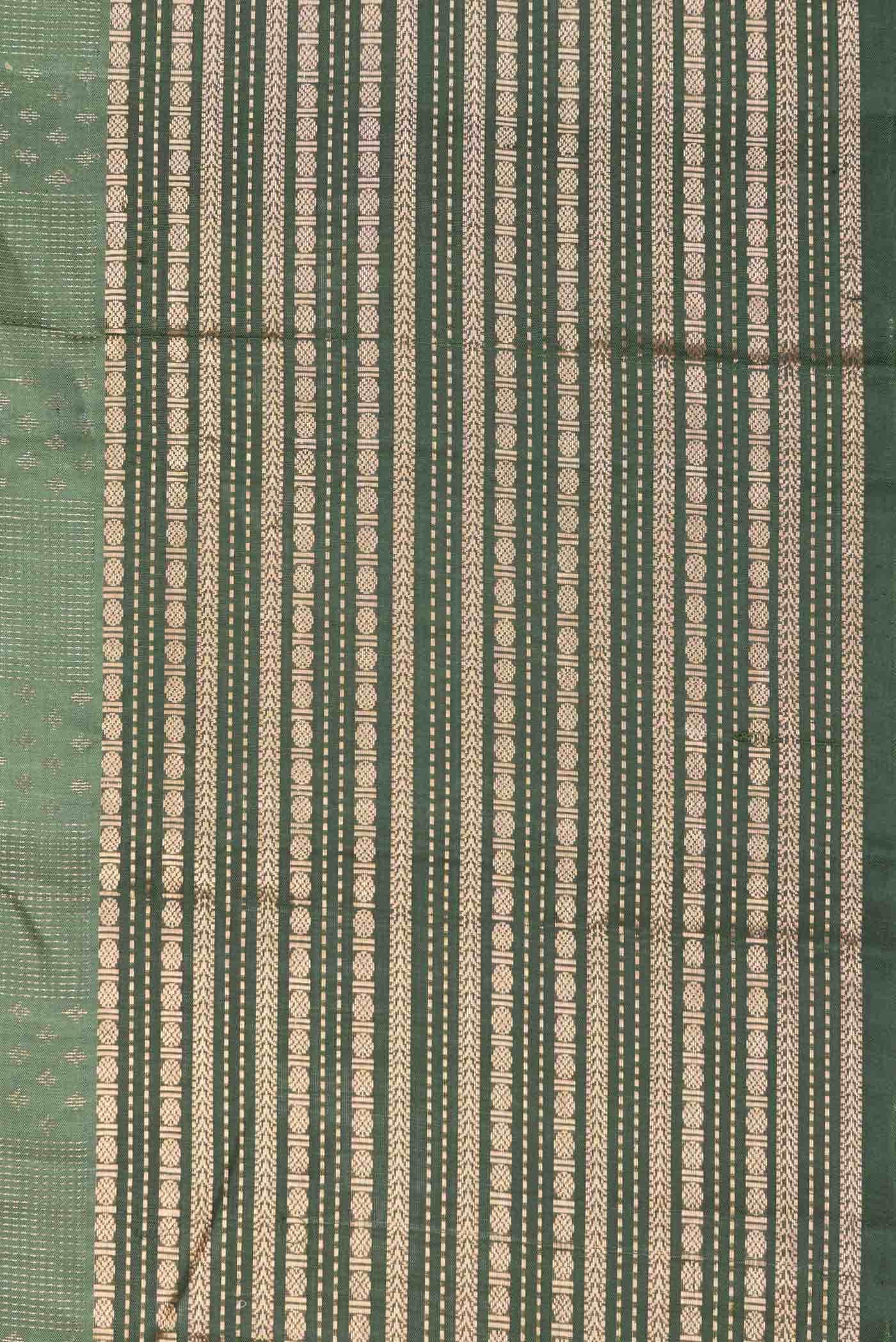 Green Dual Tone Kanchipuram Silk Saree