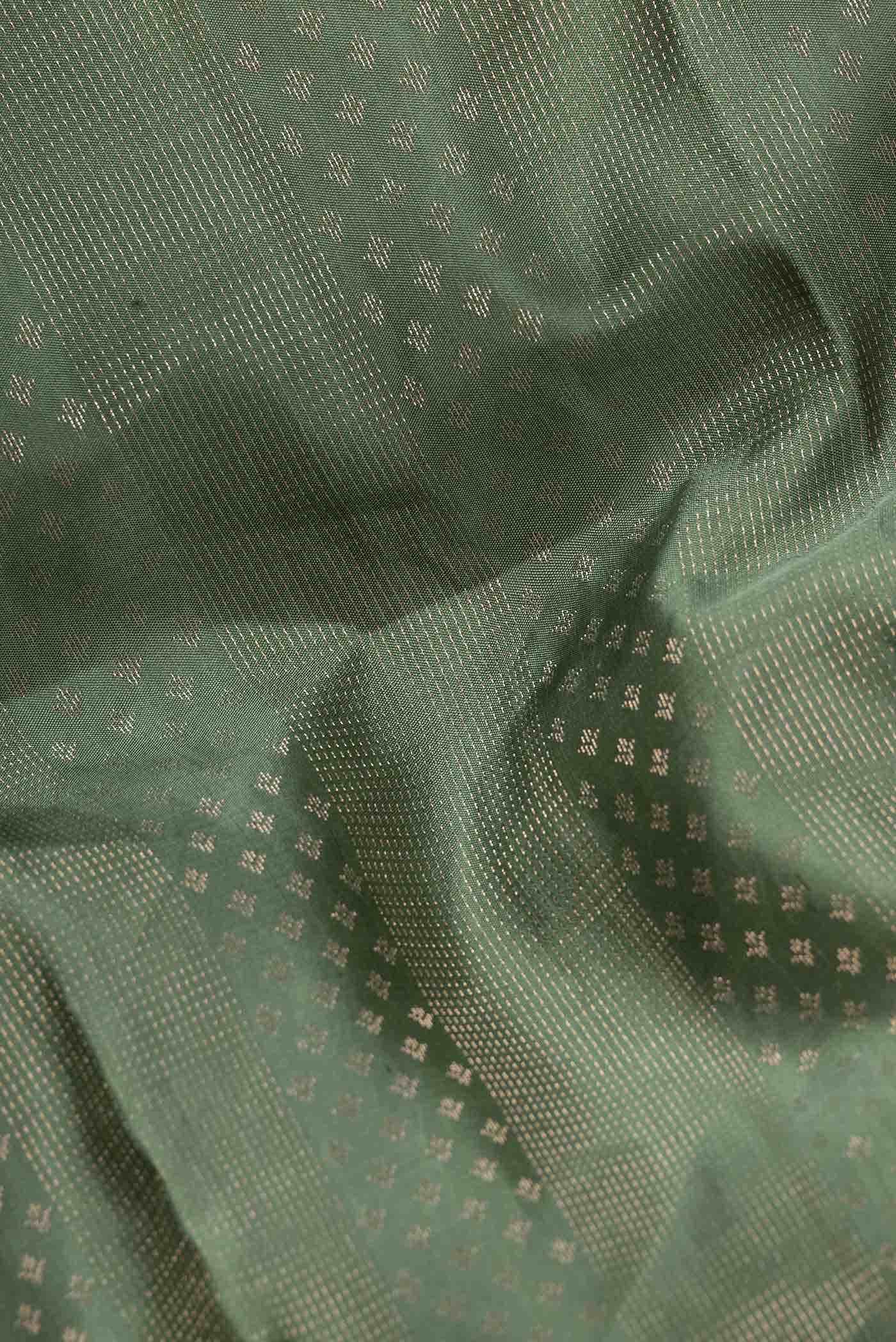 Green Dual Tone Kanchipuram Silk Saree