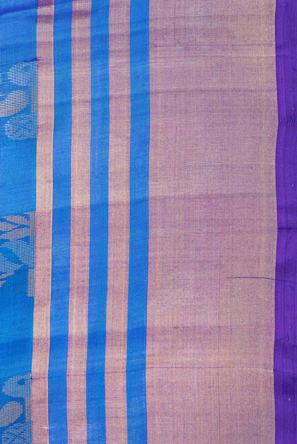Peacock Blue Dual Tone Uppada Silk Saree