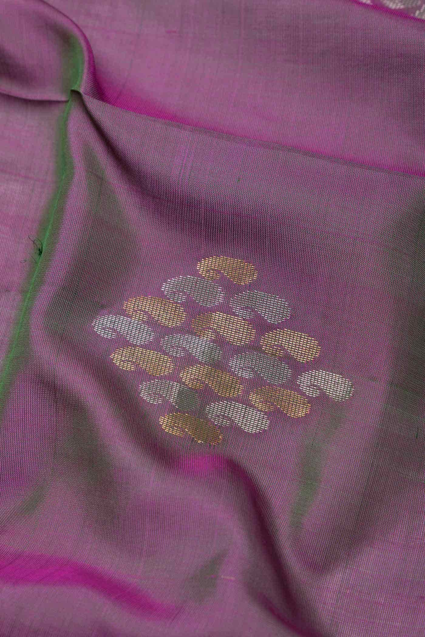 Purple Dual Tone Uppada Silk Saree