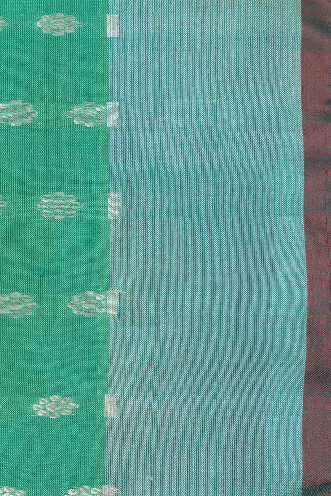 Sea Green Dual Tone Uppada Silk Saree