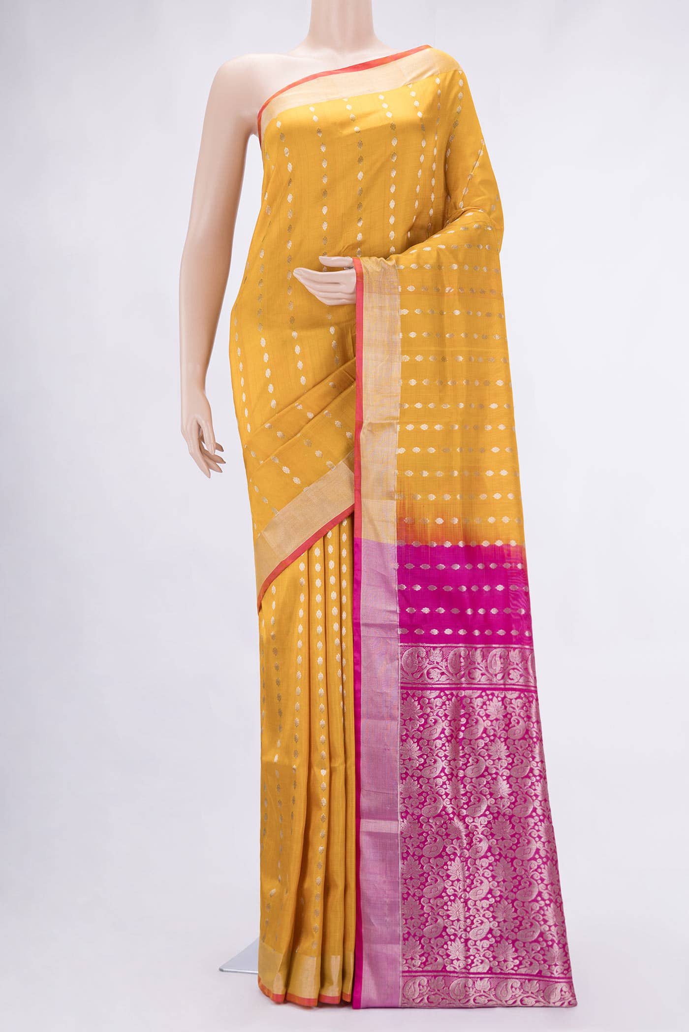 Mustard Uppada Silk Saree