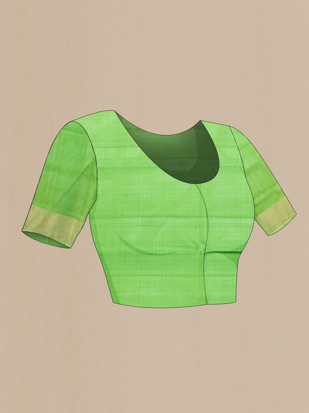Green Dual Tone Uppada Silk Saree
