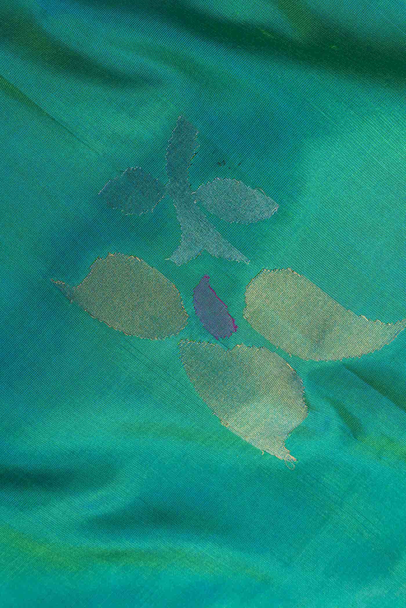 Green Dual Tone Uppada Silk Saree
