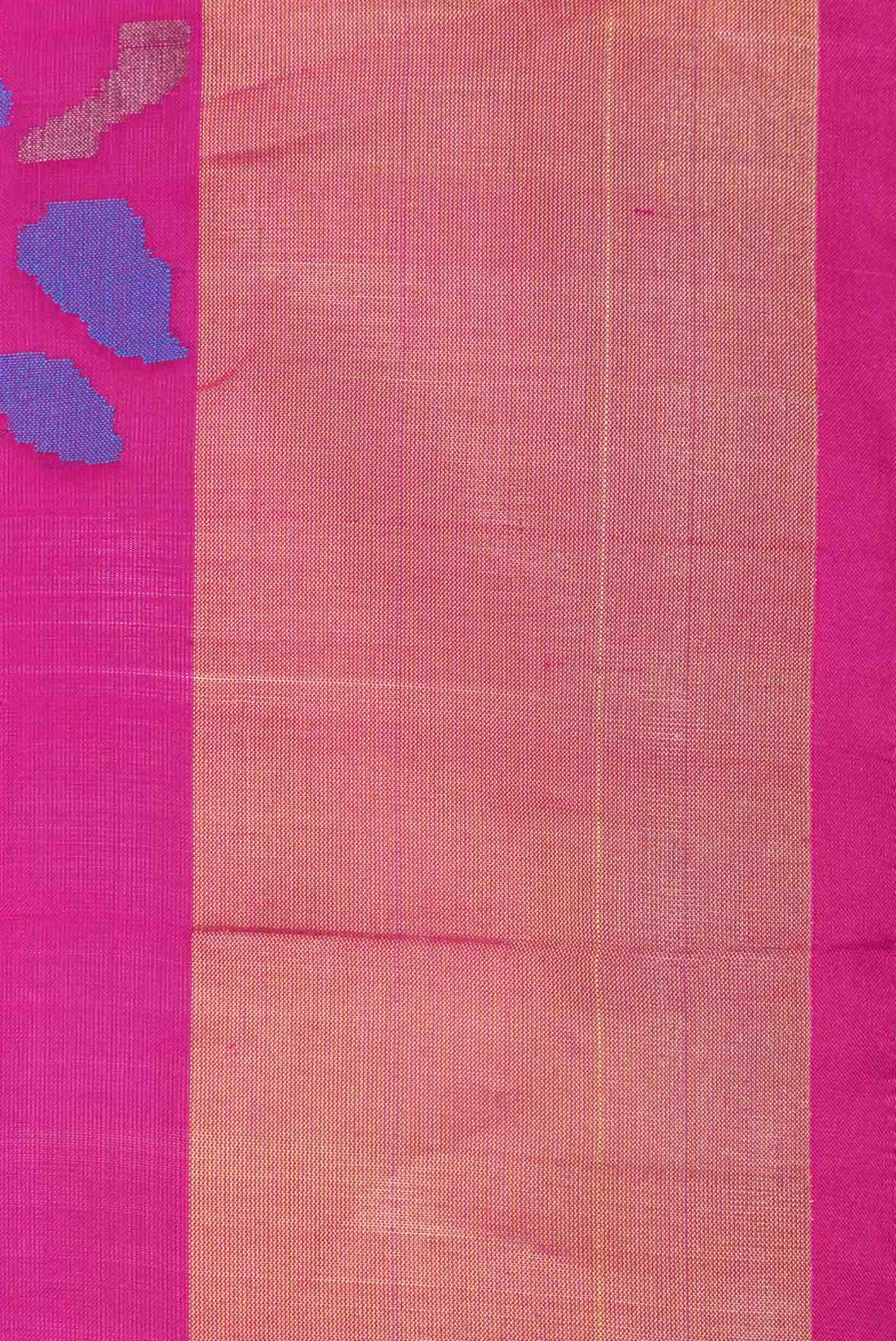 Orange Dual Tone Uppada Silk Saree