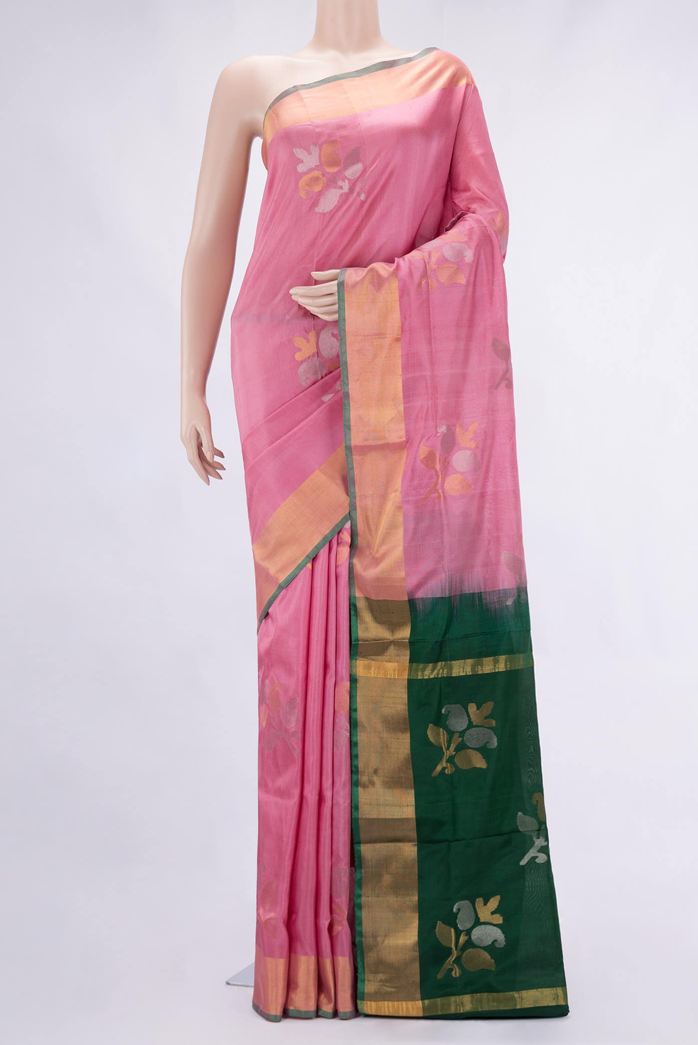 Pink Uppada Silk Saree
