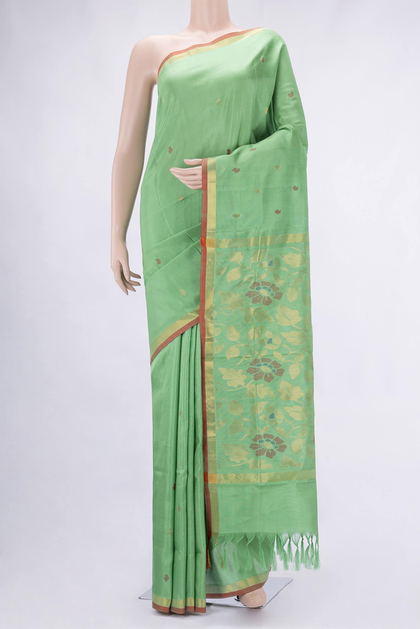 Sea Green Uppada Silk Saree