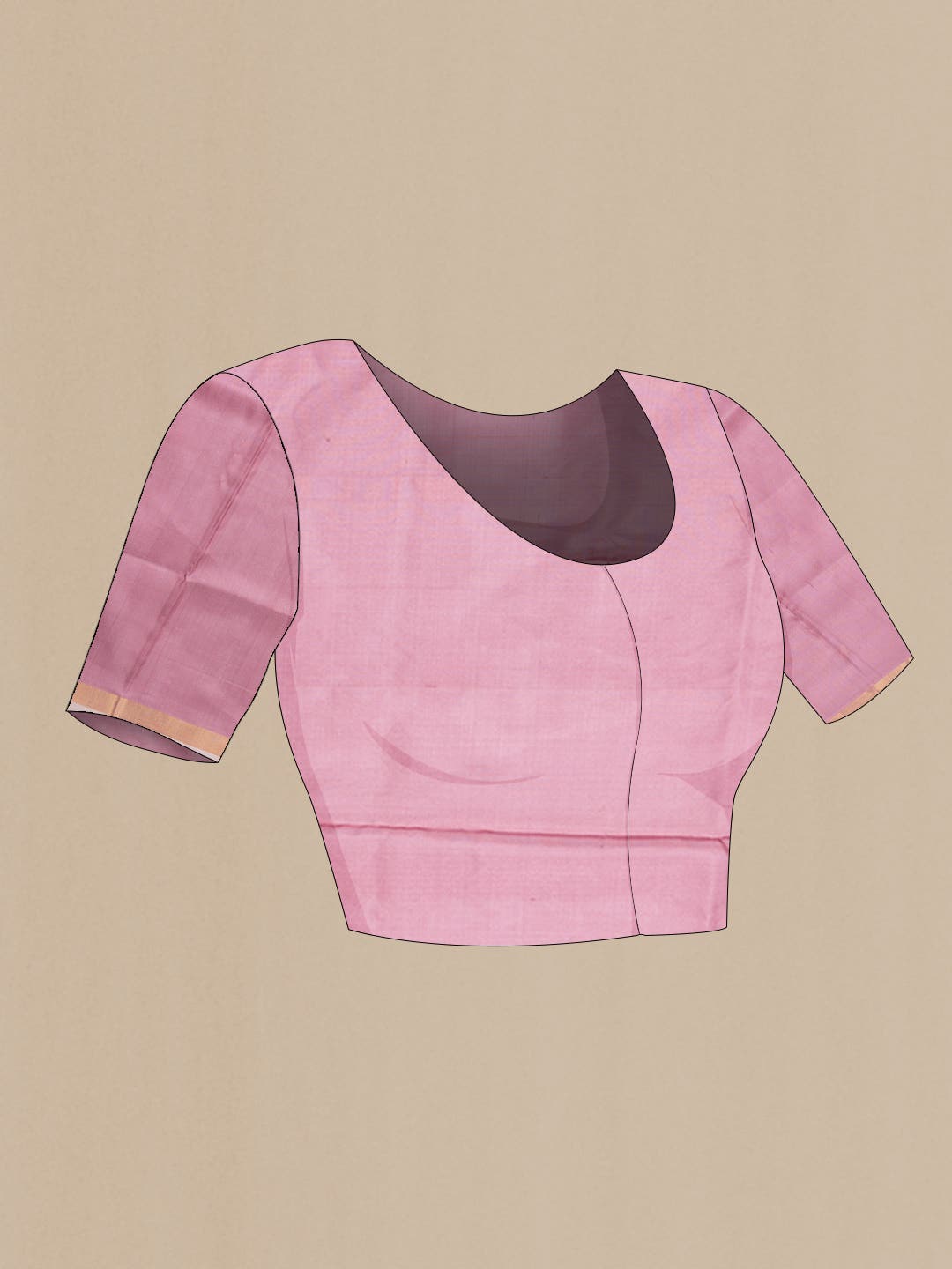 Pink Dual Tone Uppada Silk Saree