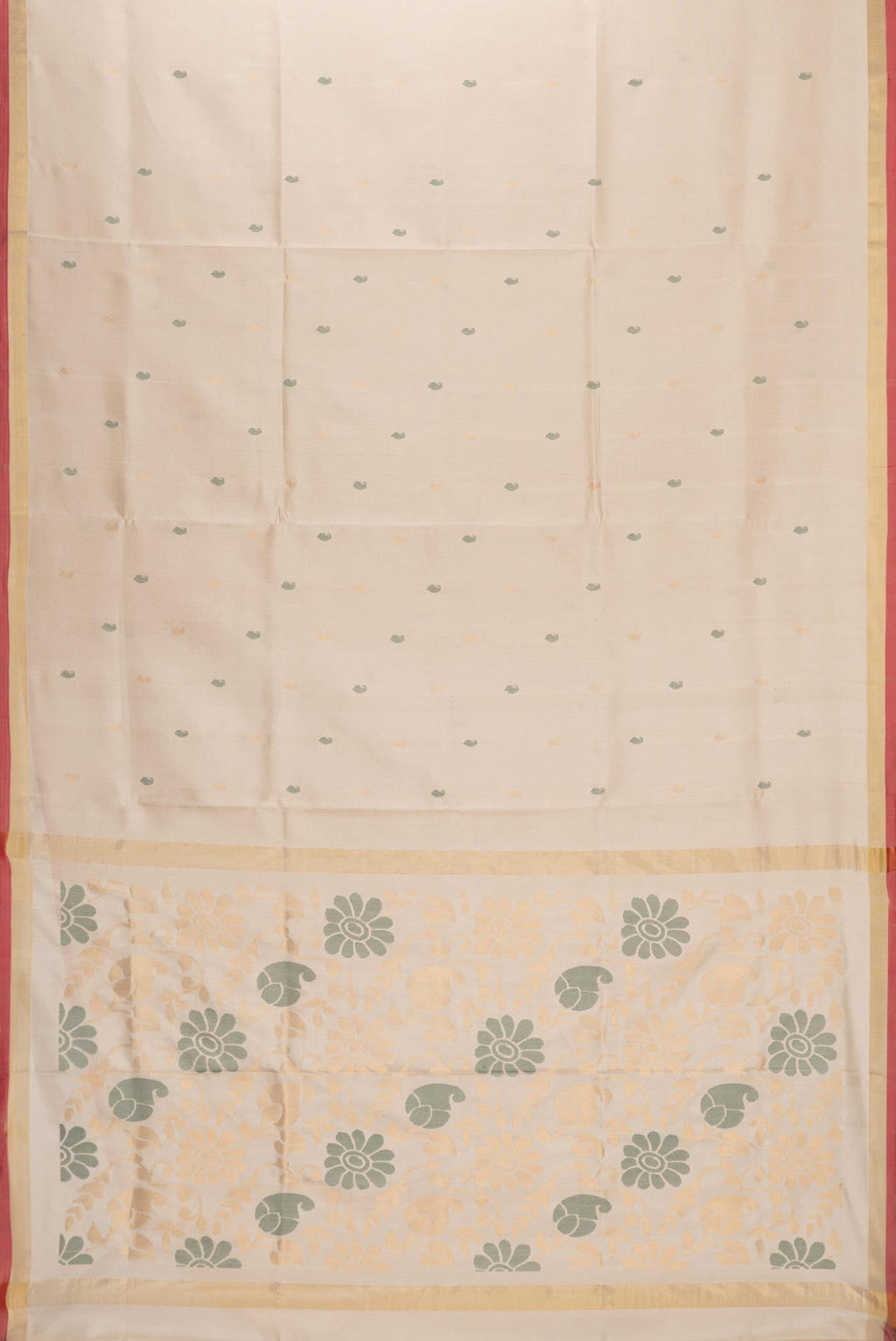 Dark Beige Uppada Silk Saree