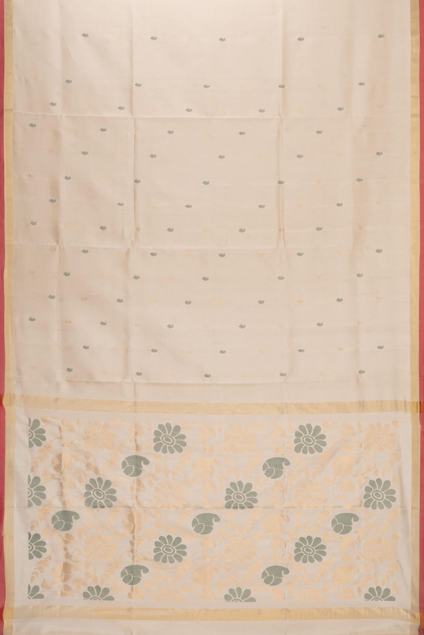 Dark Beige Uppada Silk Saree