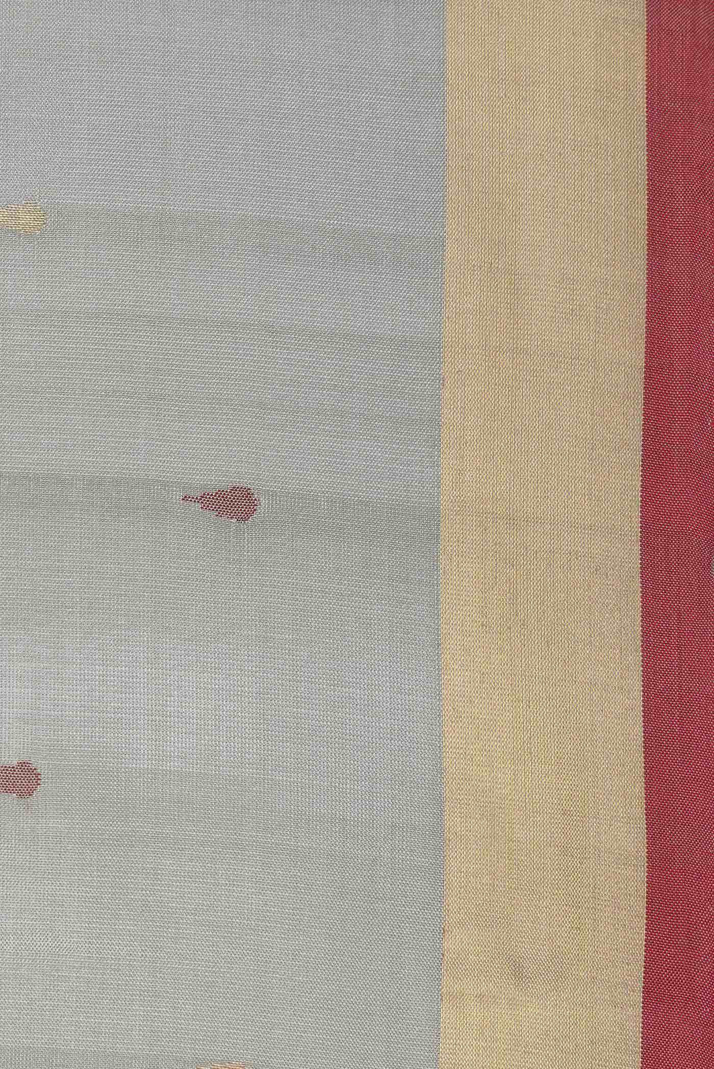 Grey Uppada Silk Saree
