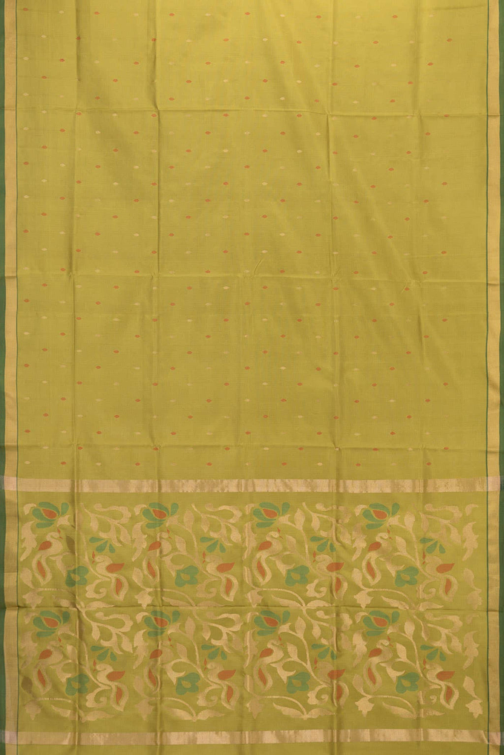 Mehandi Green Dual Tone Uppada Silk Saree