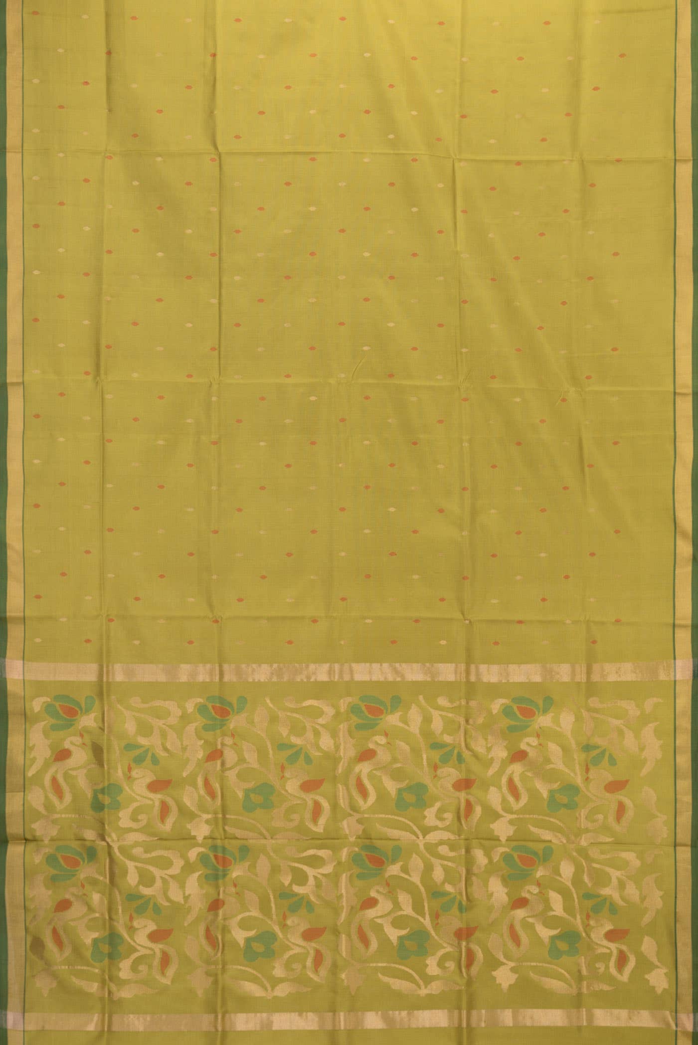 Mehandi Green Dual Tone Uppada Silk Saree