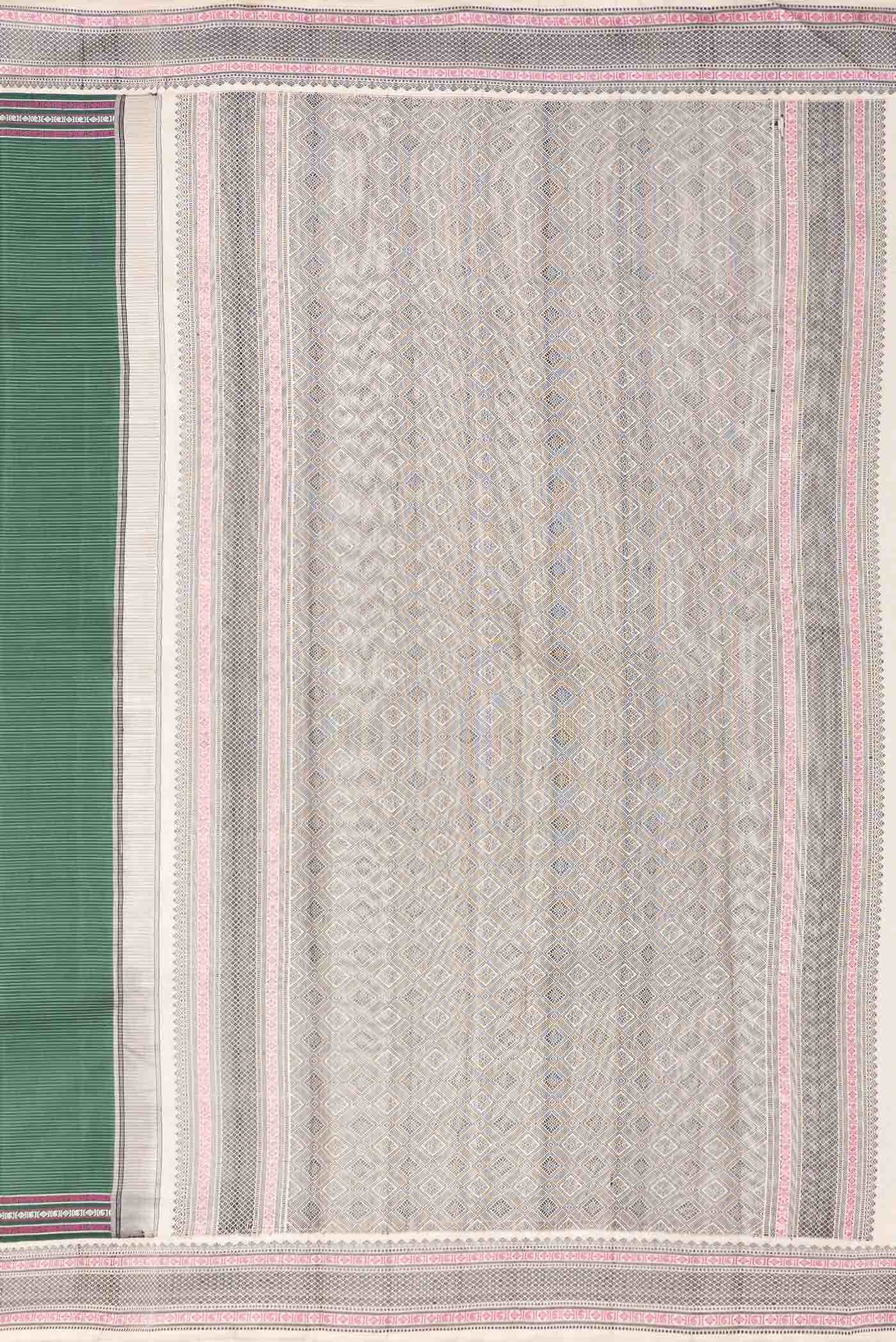 Green Dual Tone Kanchipuram Silk Saree