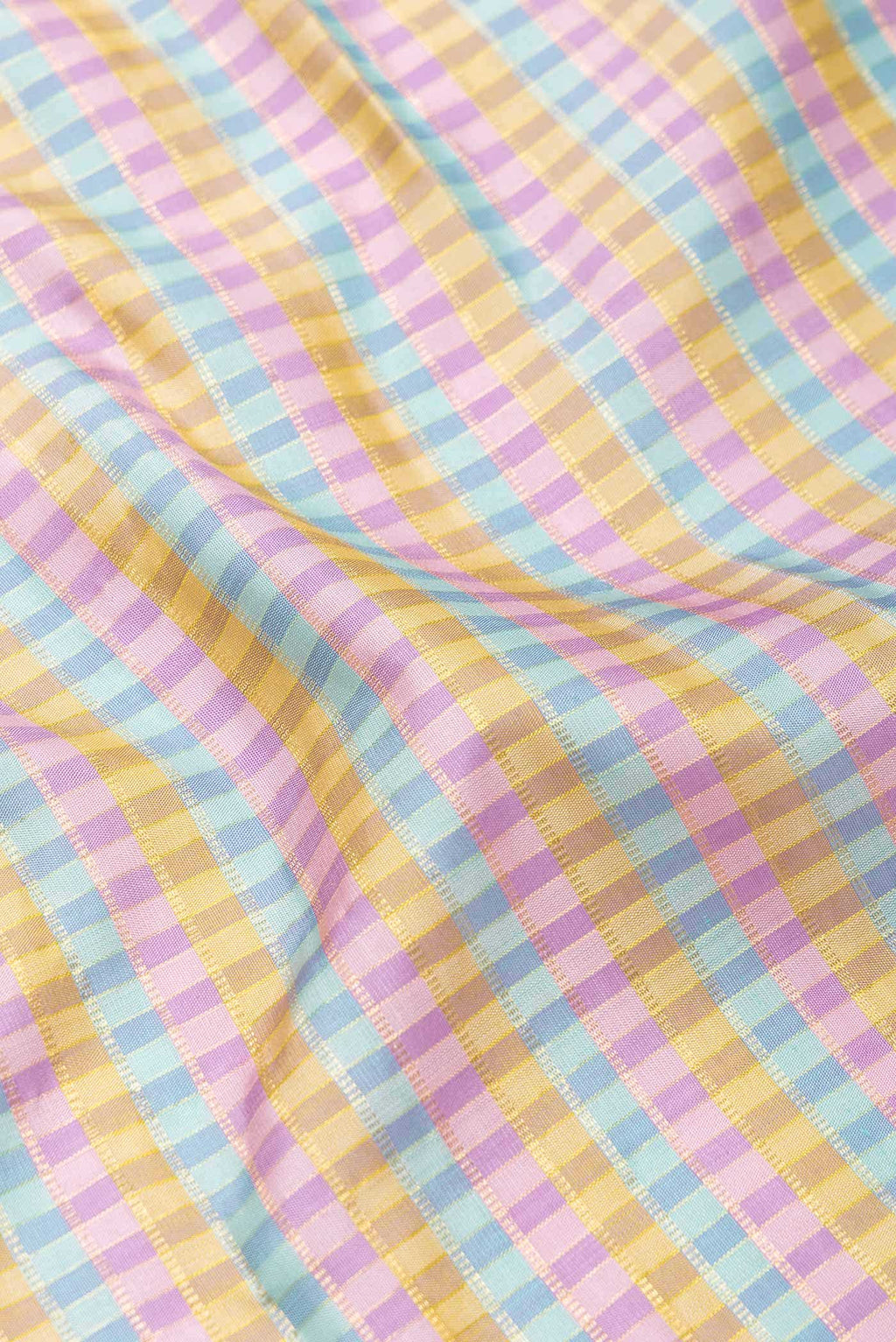 Pure Silk Pure Zari Pink Blue and Gold Dual Tone Kanchipuram Saree