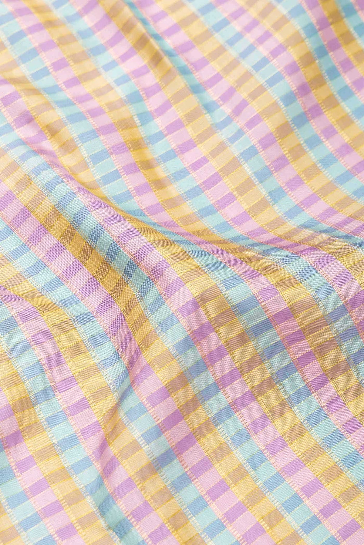 Pure Silk Pure Zari Pink, Blue and Gold Dual Tone Kanchipuram Saree