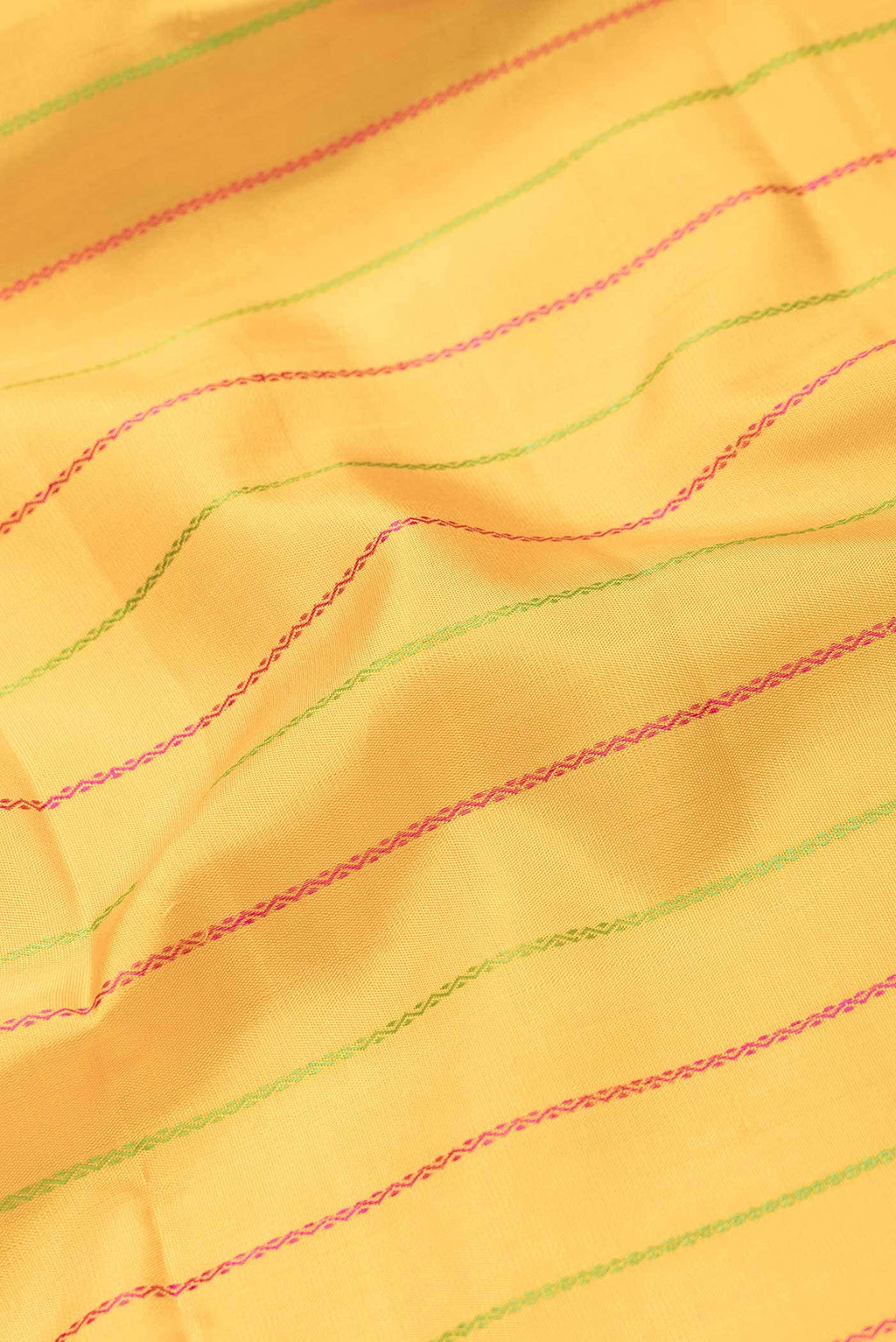 Pure Silk Pure Zari Yellow Dual Tone Kanchipuram Saree