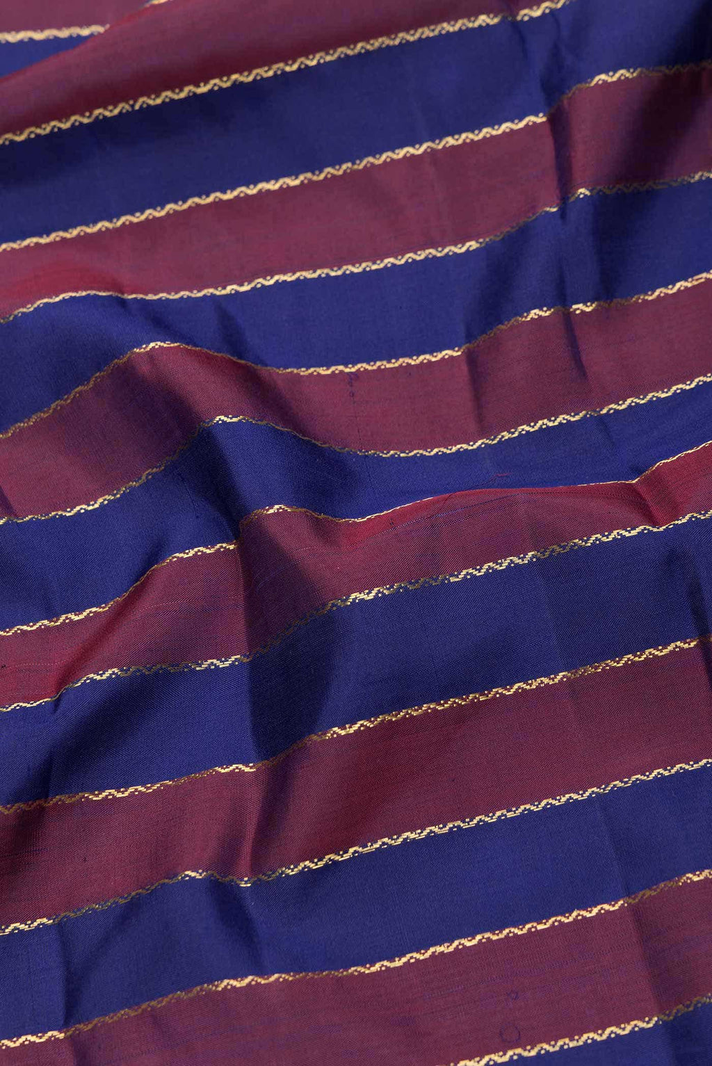 Purple and Maroon Dual Tone Kanchipuram Silk Saree