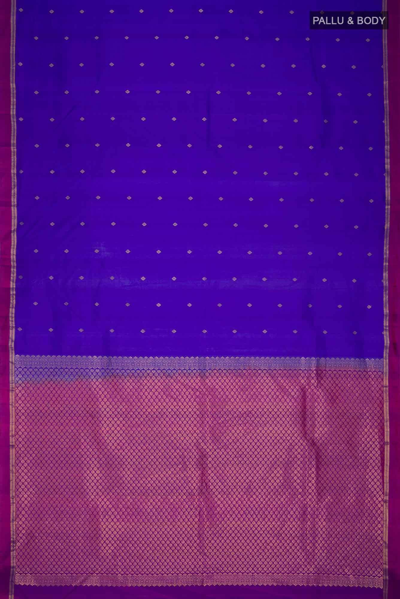 Blue Kanchipuram Silk Saree