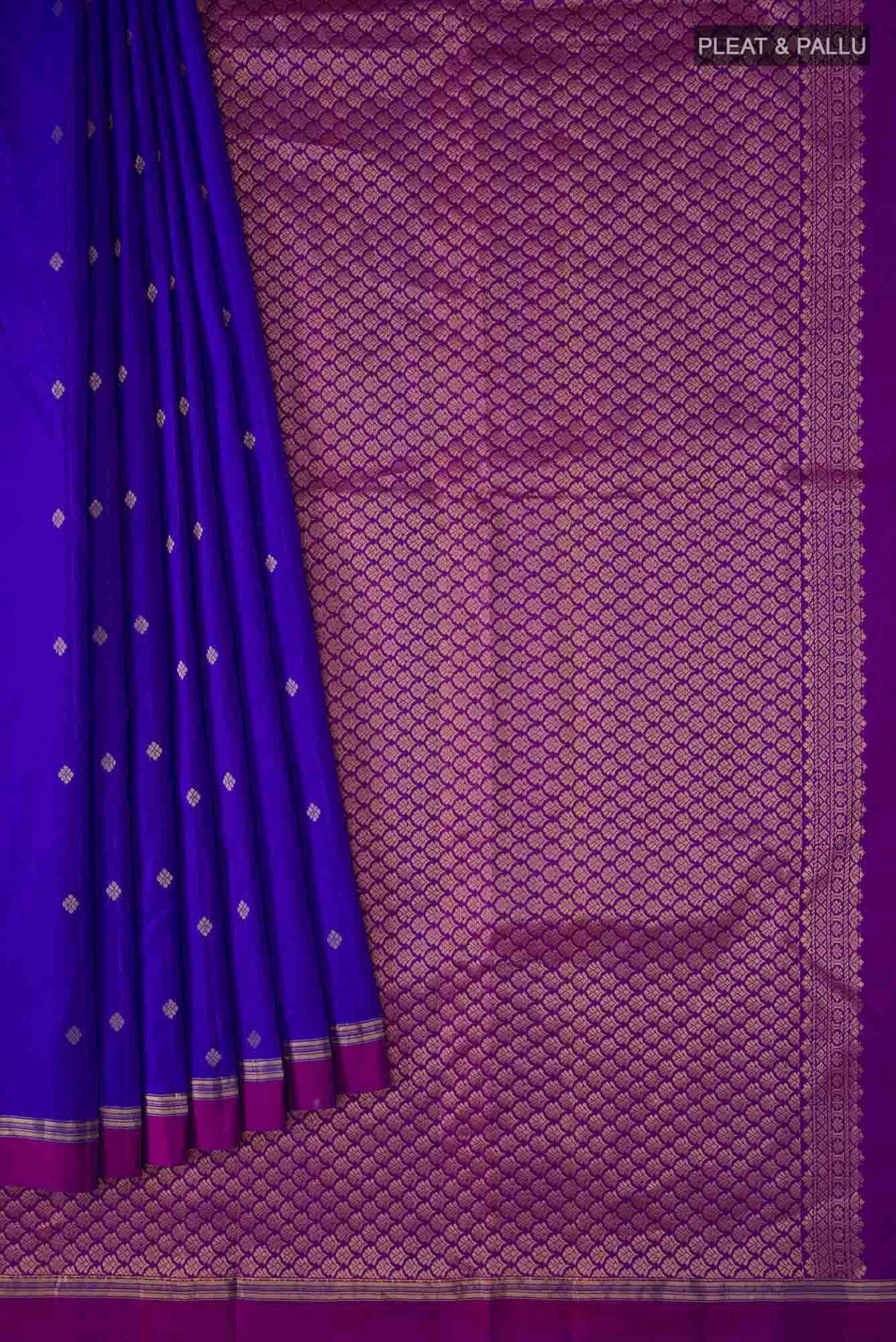 Blue Kanchipuram Silk Saree