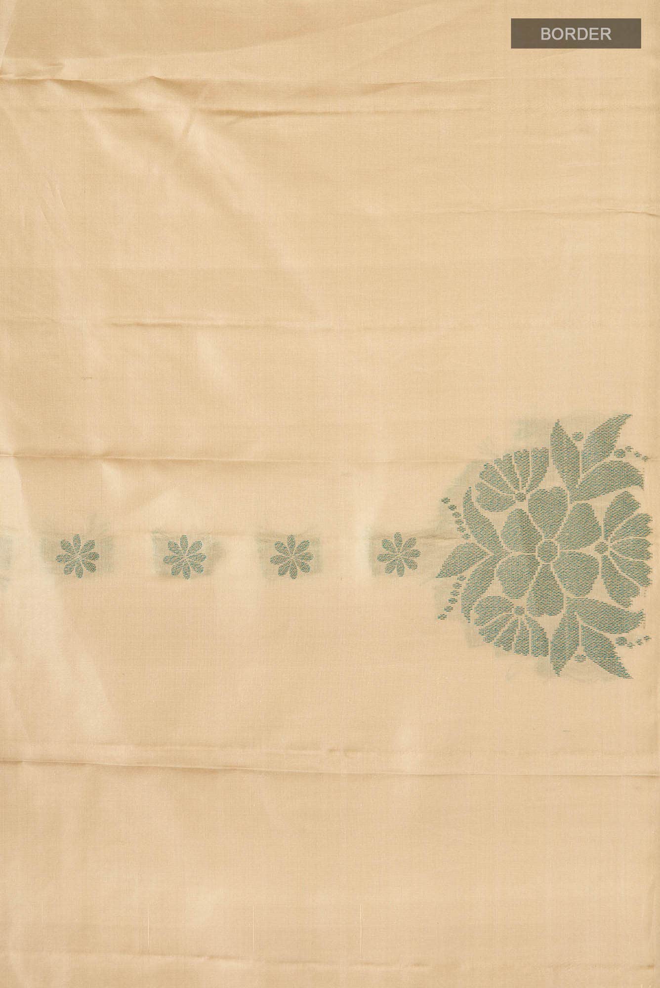 Beige Kanchipuram Silk Saree