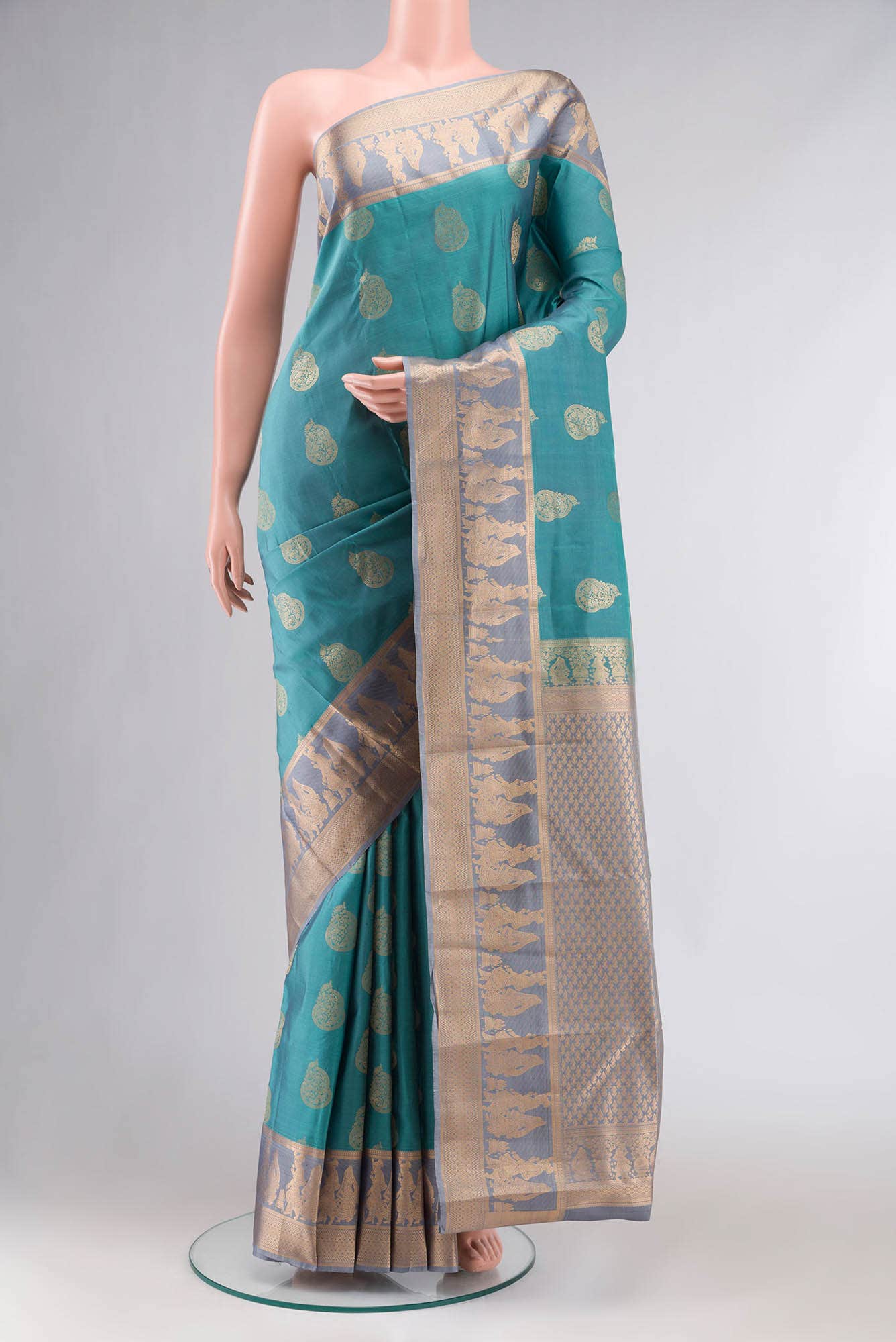 Green Kanchipuram Silk Saree