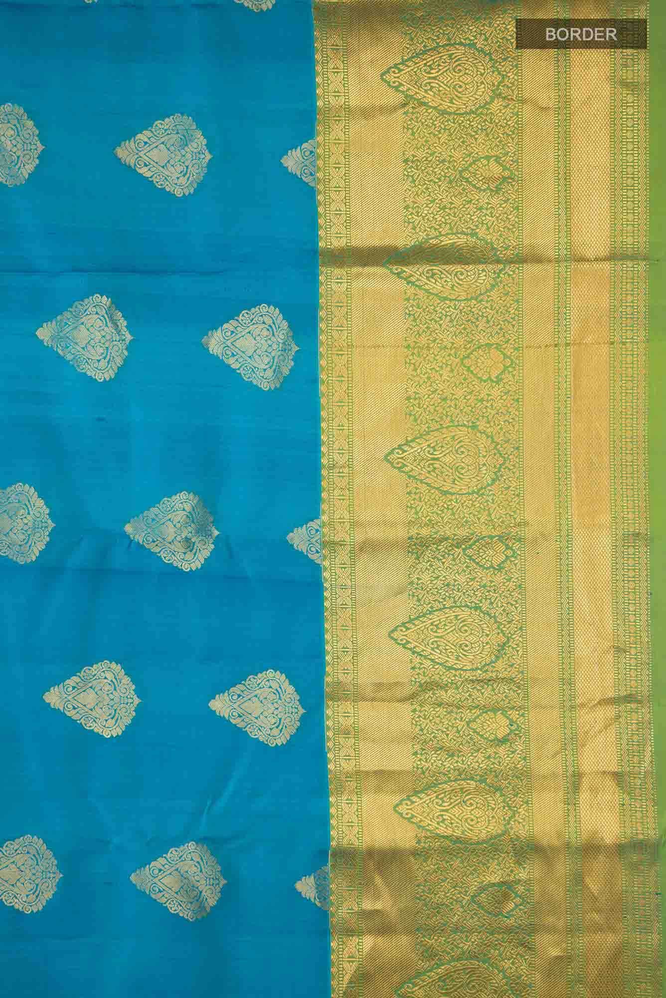 Blue Kanchipuram Silk Saree