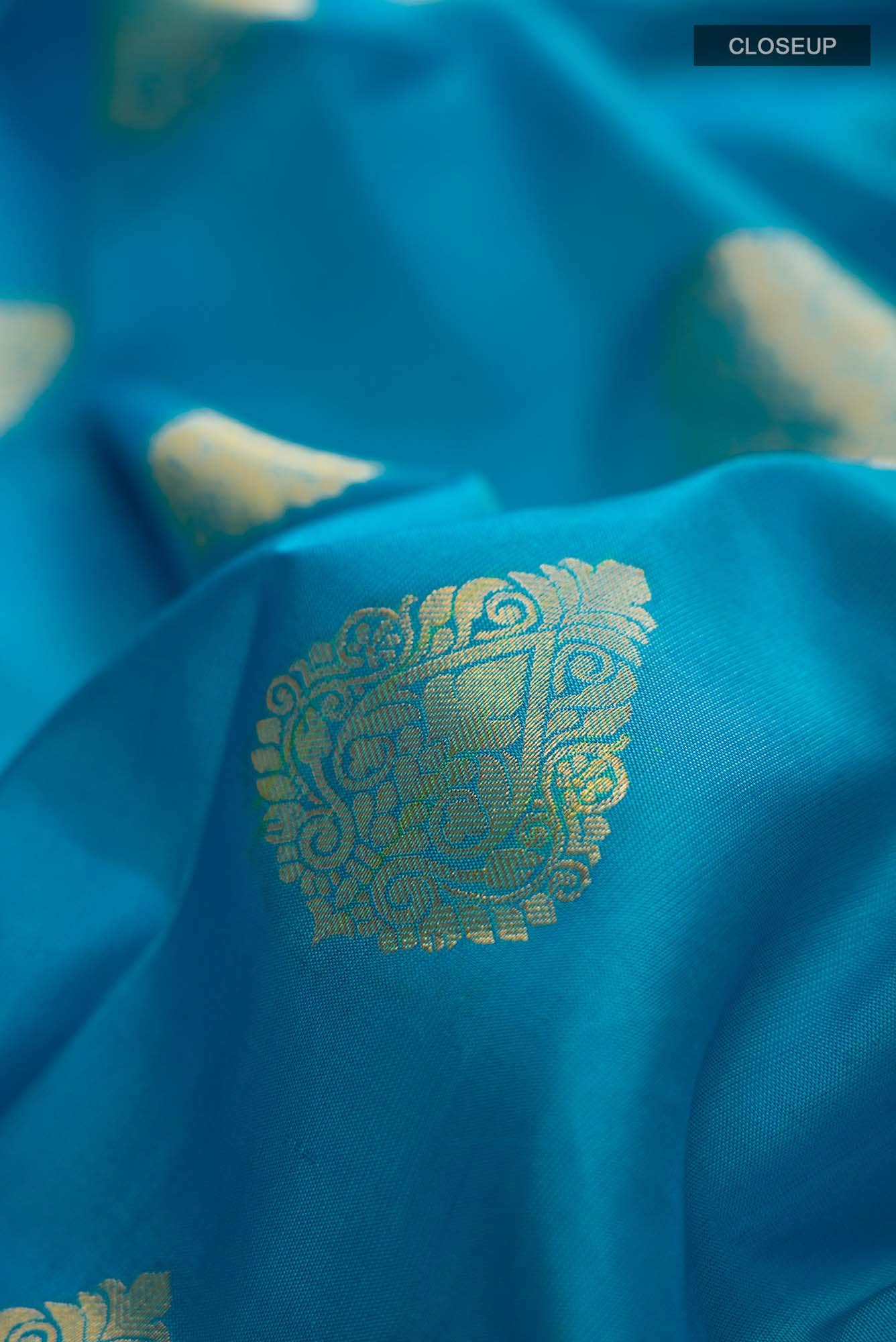 Blue Kanchipuram Silk Saree