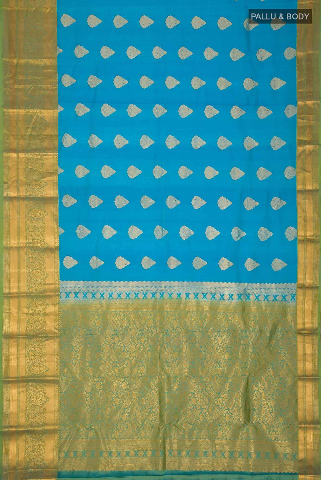 Blue Kanchipuram Silk Saree