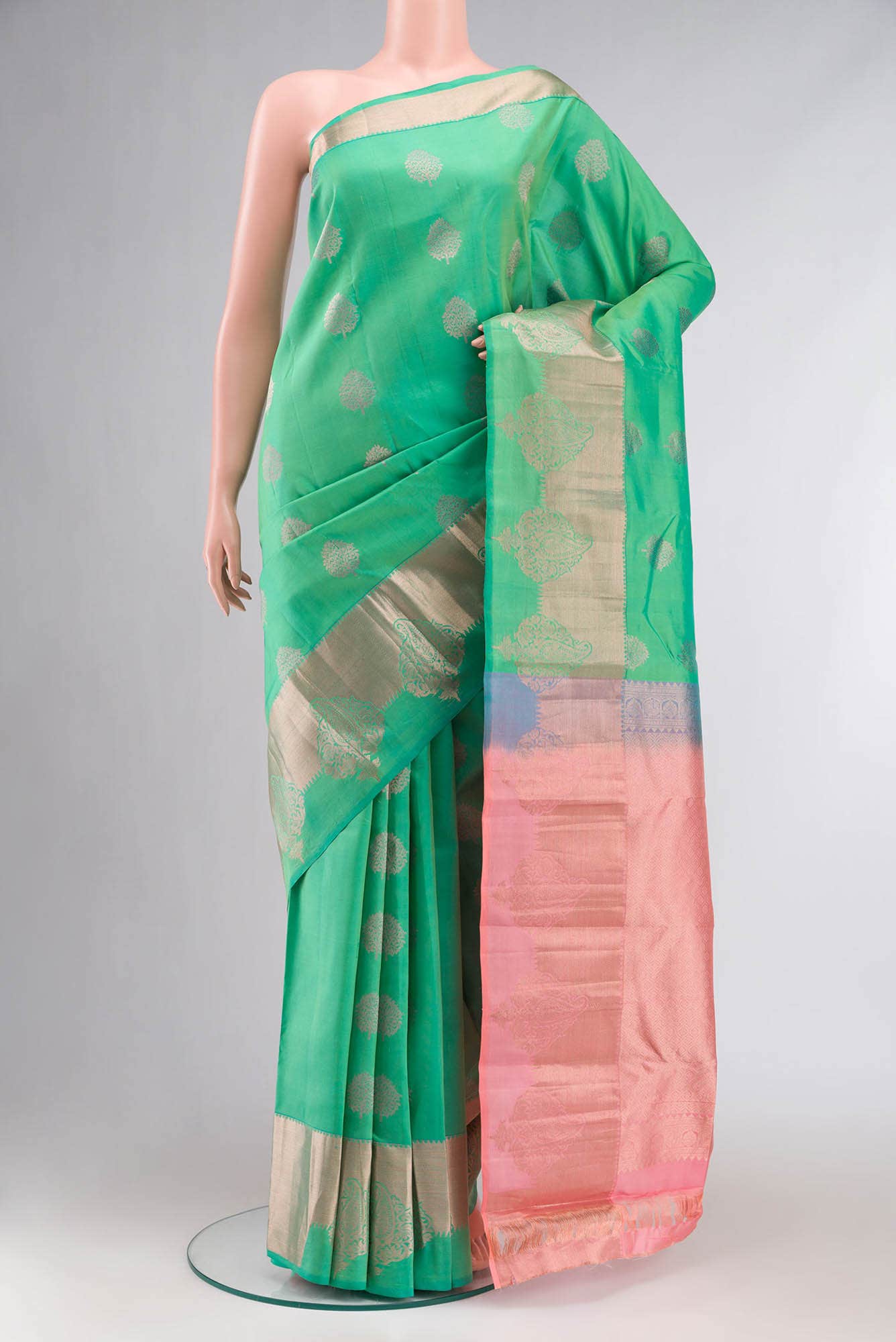 Green Kanchipuram Silk Saree