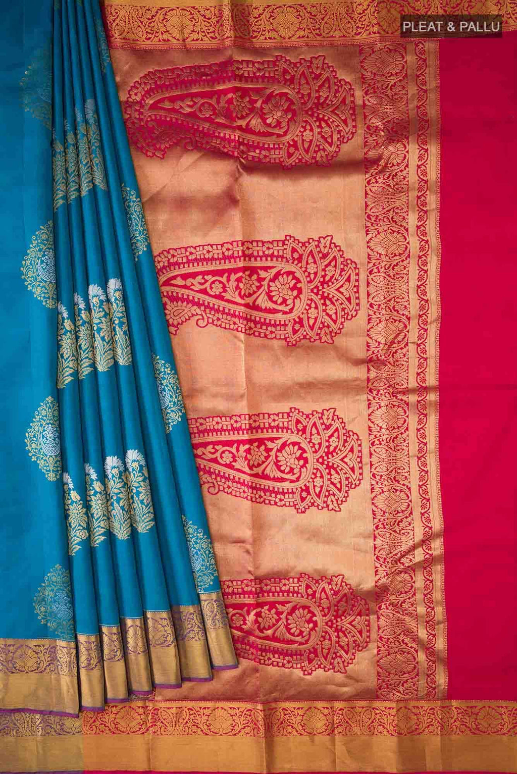 Blue Kanchipuram Silk Saree