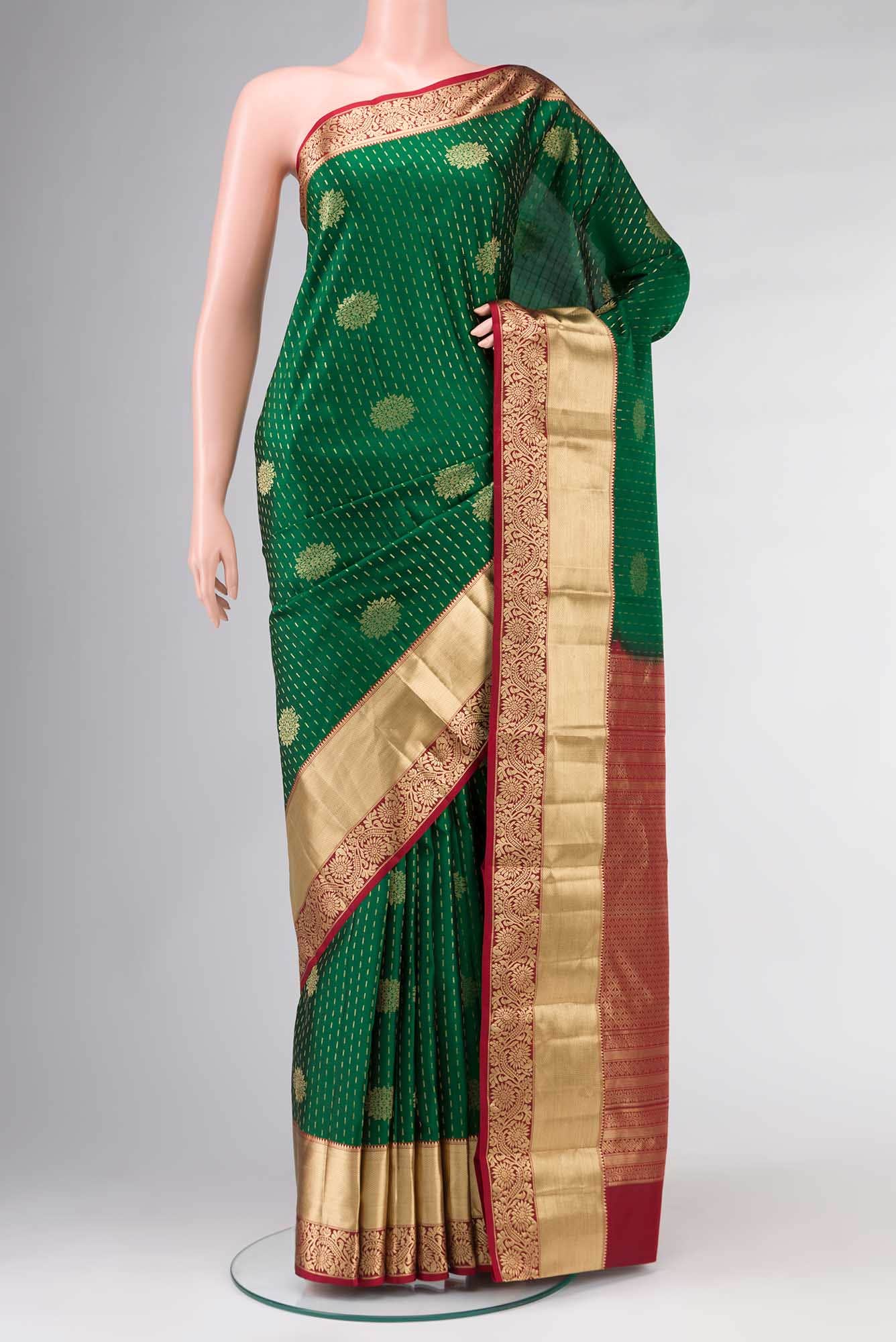 Green Kanchipuram Silk Saree