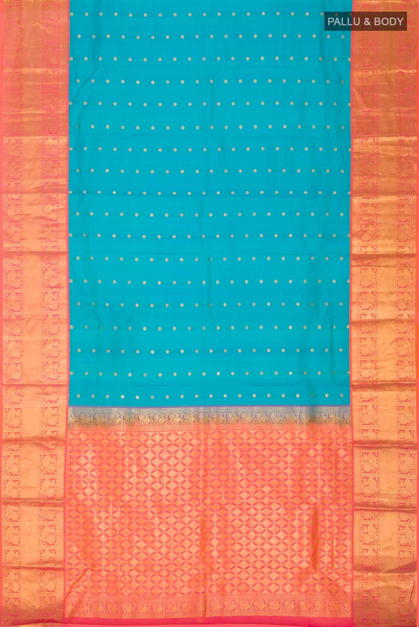 Blue Kanchipuram Silk Saree