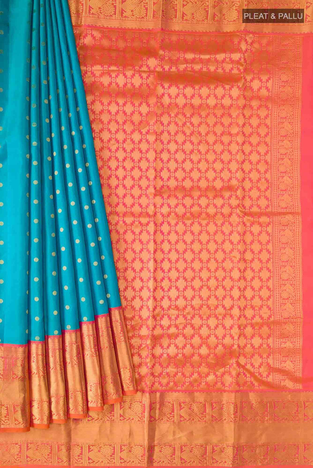 Blue Kanchipuram Silk Saree