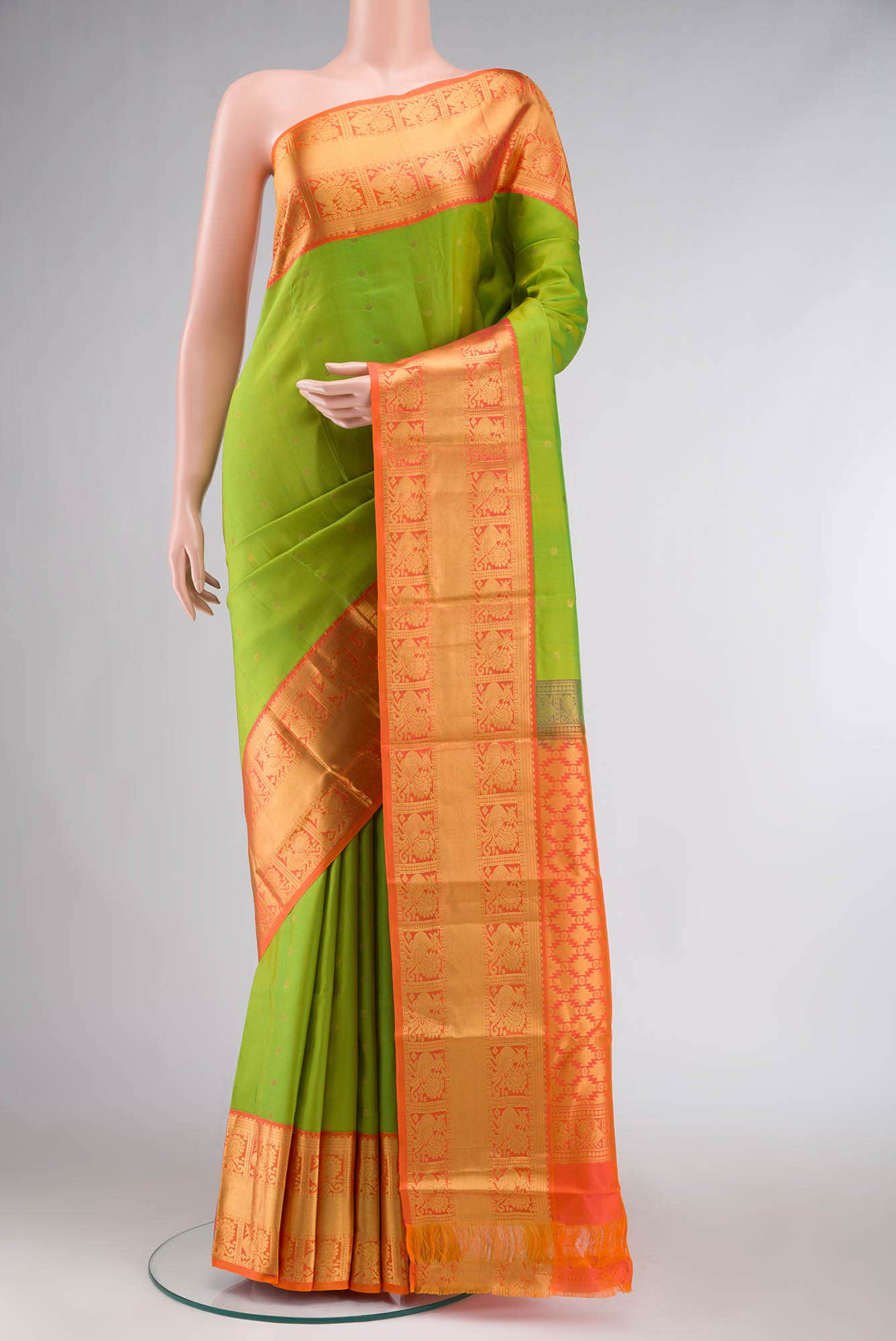 Green Kanchipuram Silk Saree