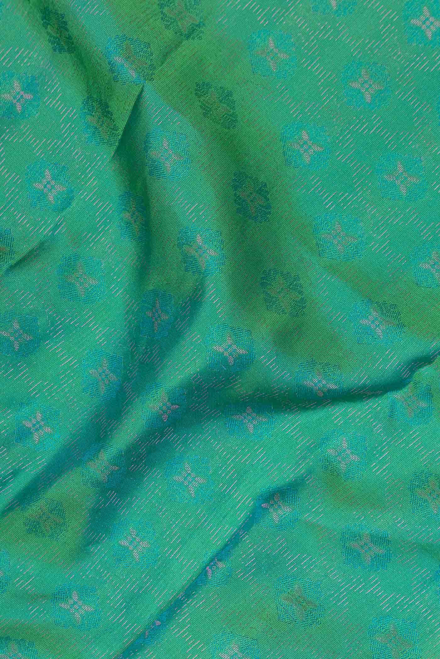 Green Dual Tone Kanchipuram Silk Saree