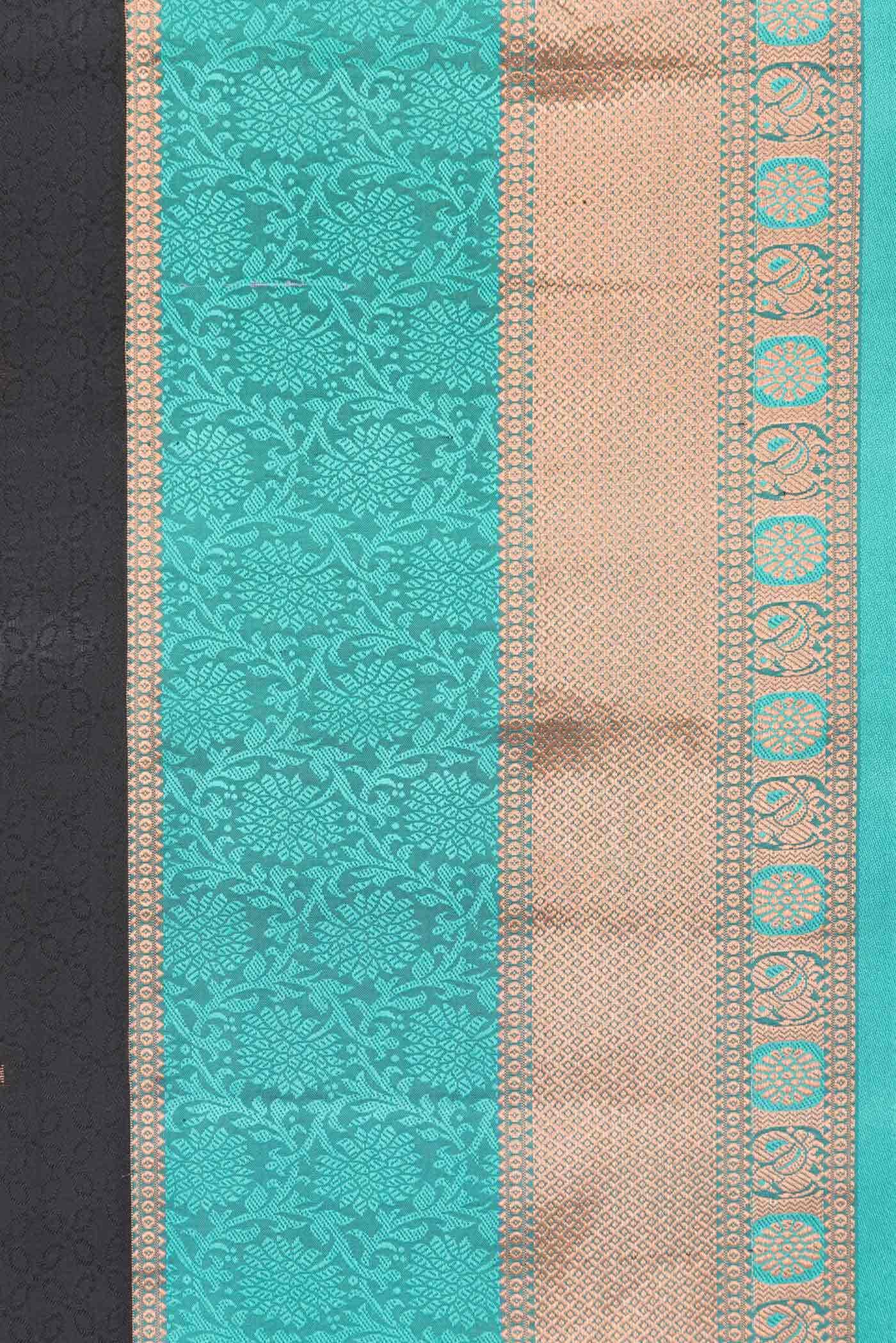 Black Kanchipuram Silk Saree