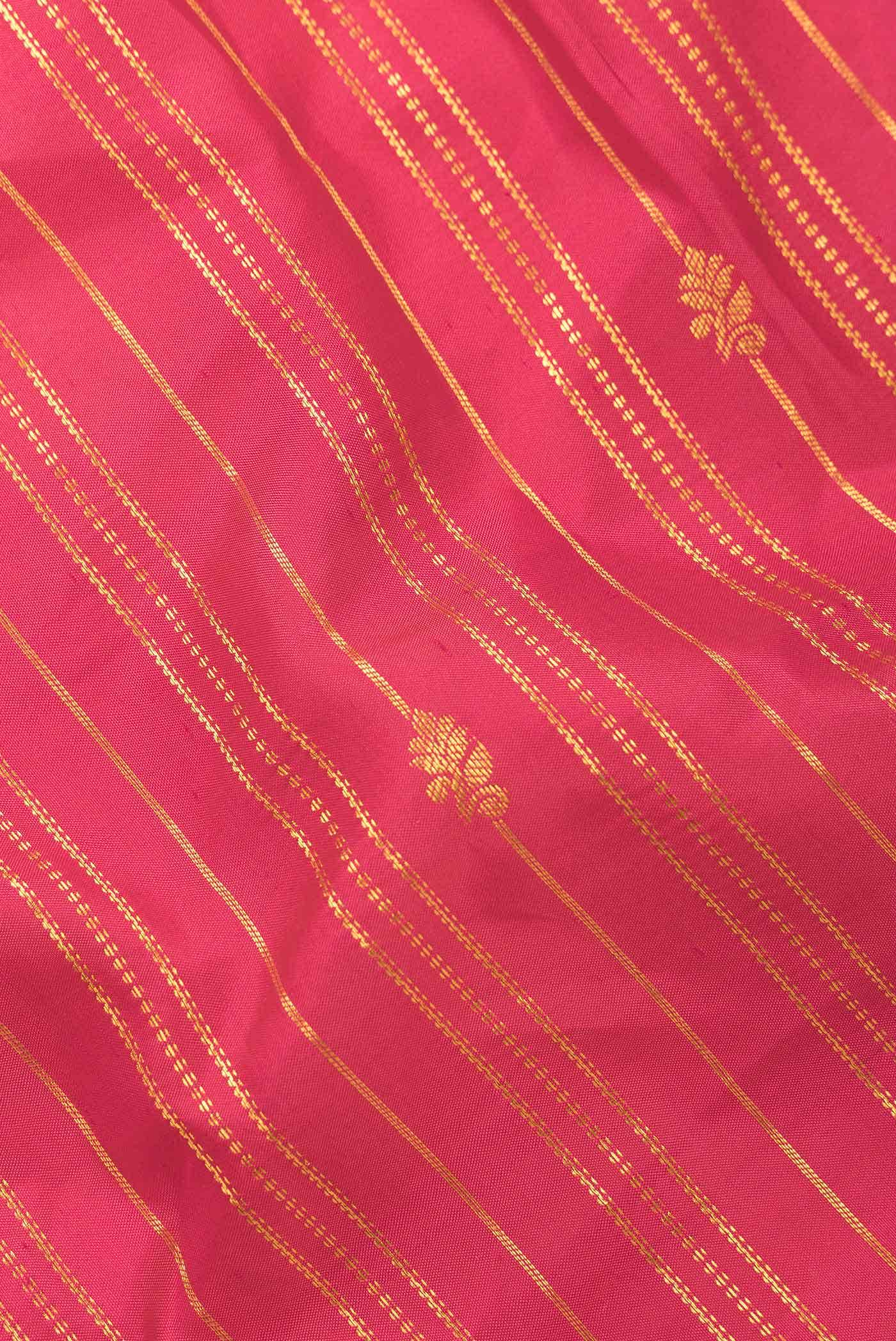 Dark Pink Dual Tone Kanchipuram Silk Saree
