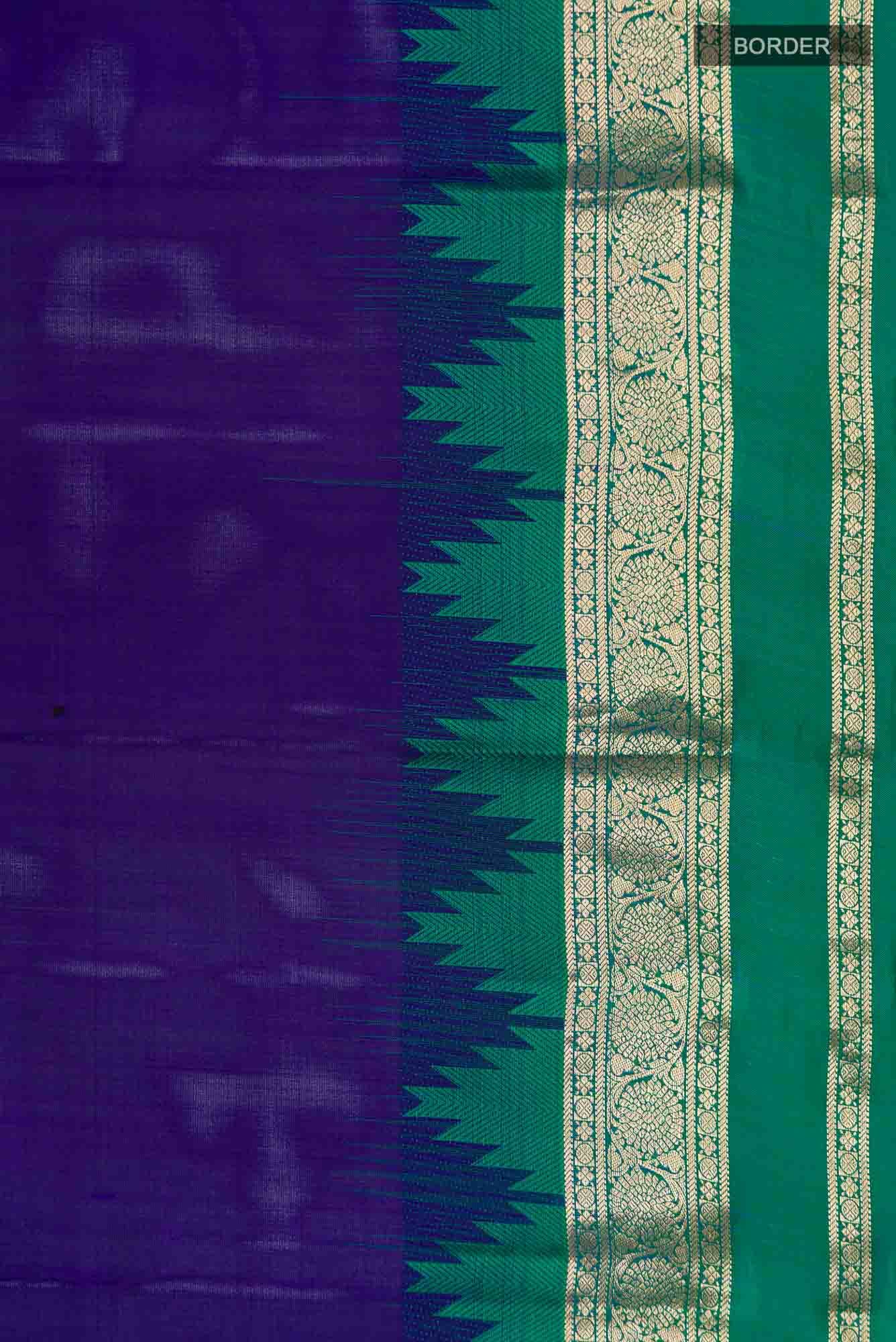 Blue Kanchipuram Silk Saree