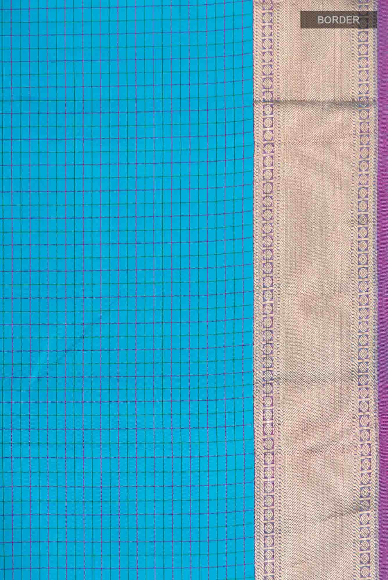 Blue Kanchipuram Silk Saree
