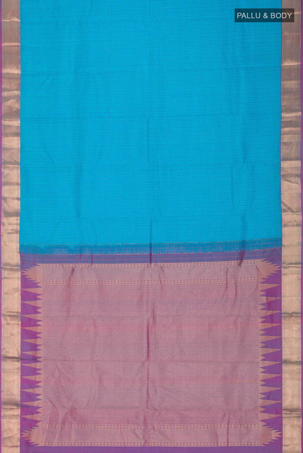 Blue Kanchipuram Silk Saree
