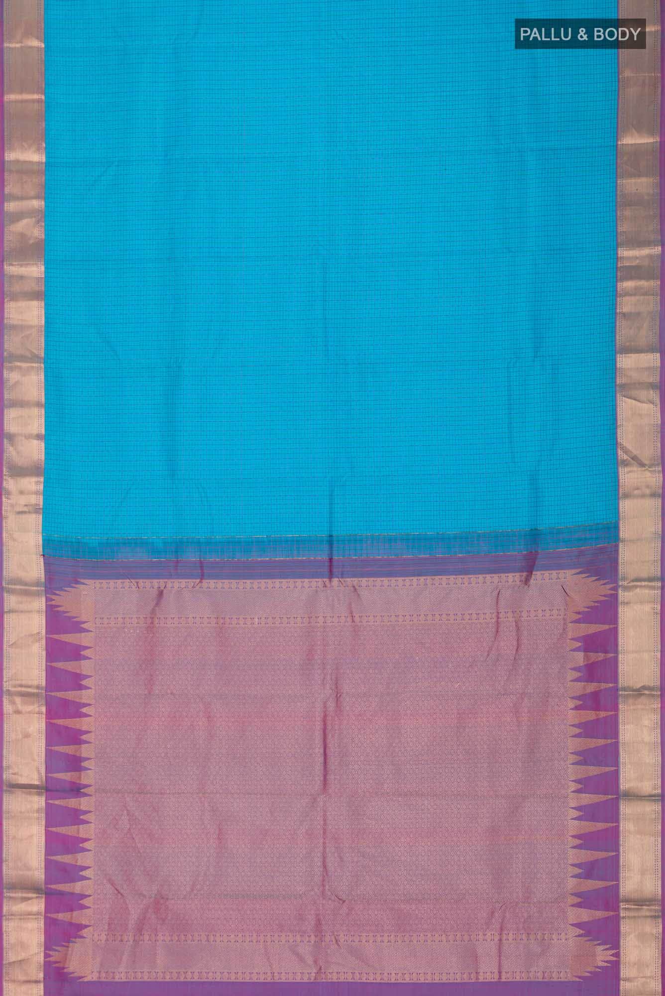 Blue Kanchipuram Silk Saree