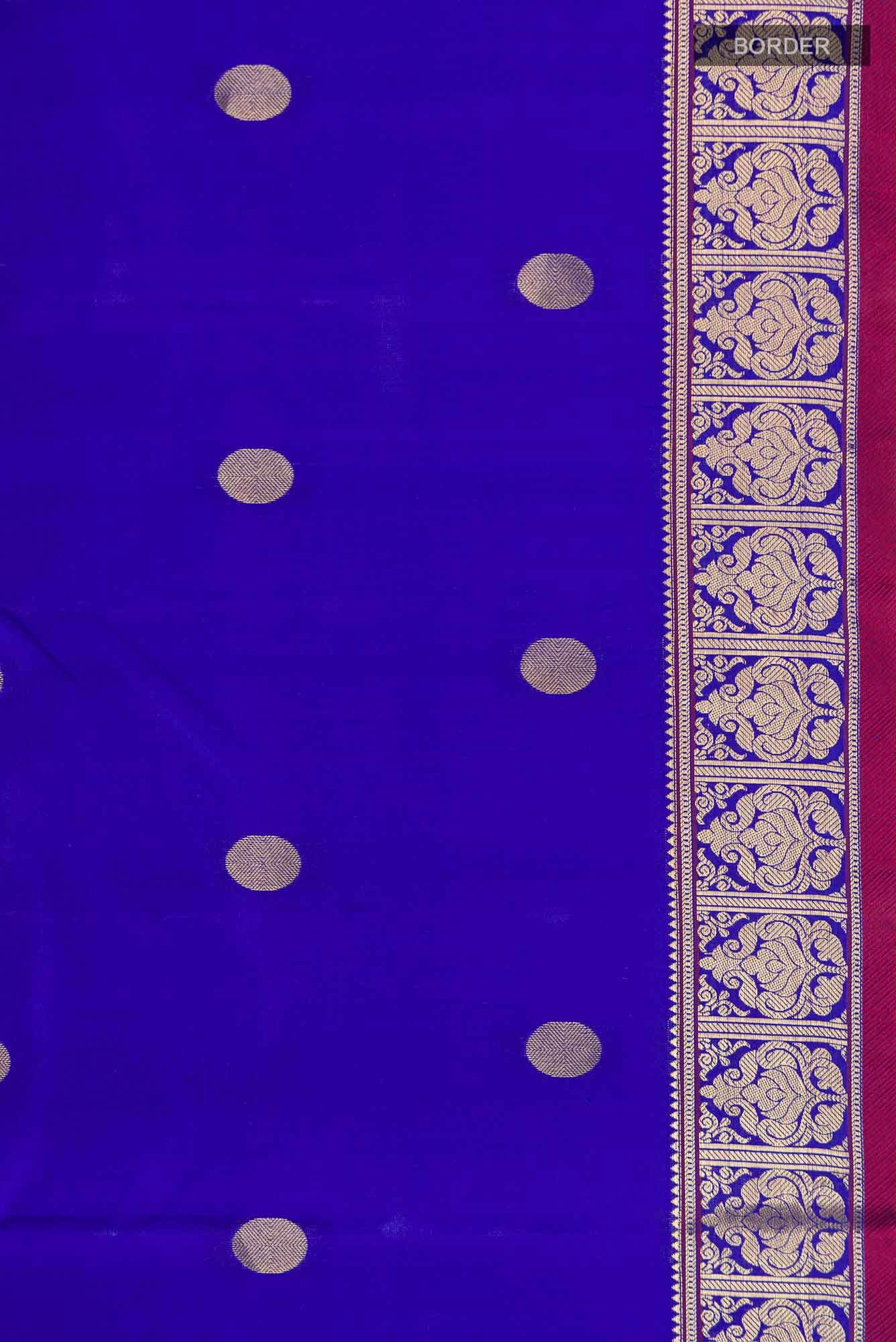 Blue Kanchipuram Silk Saree