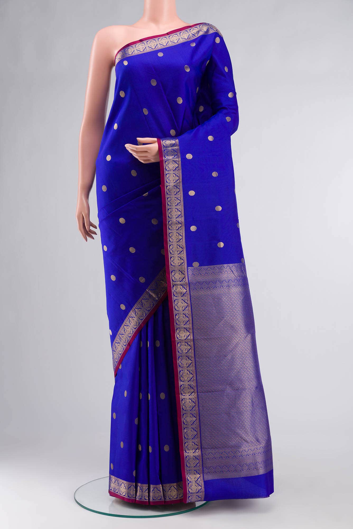 Blue Kanchipuram Silk Saree