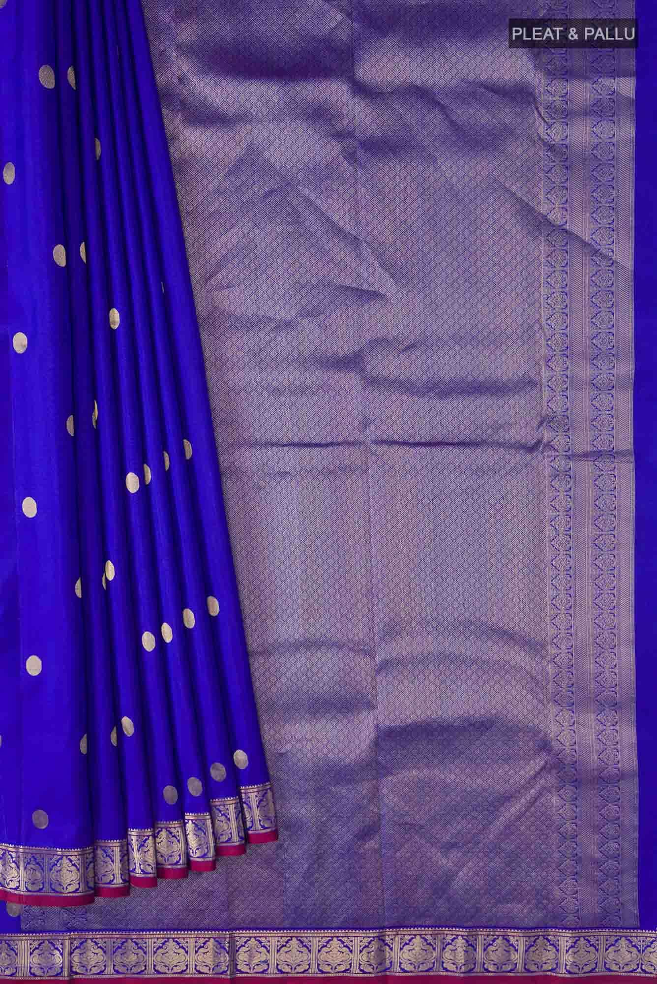 Blue Kanchipuram Silk Saree