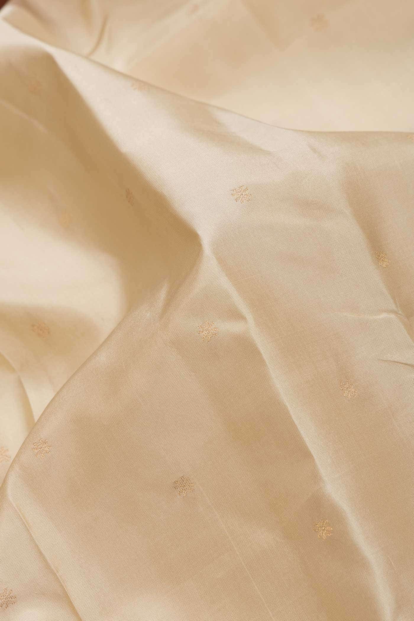 Beige Dual Tone Kanchipuram Silk Saree
