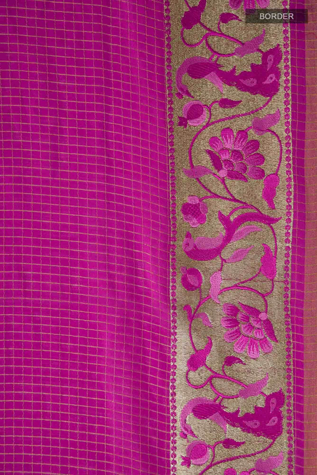 Pink Bhagalpuri Tussar Silk Saree