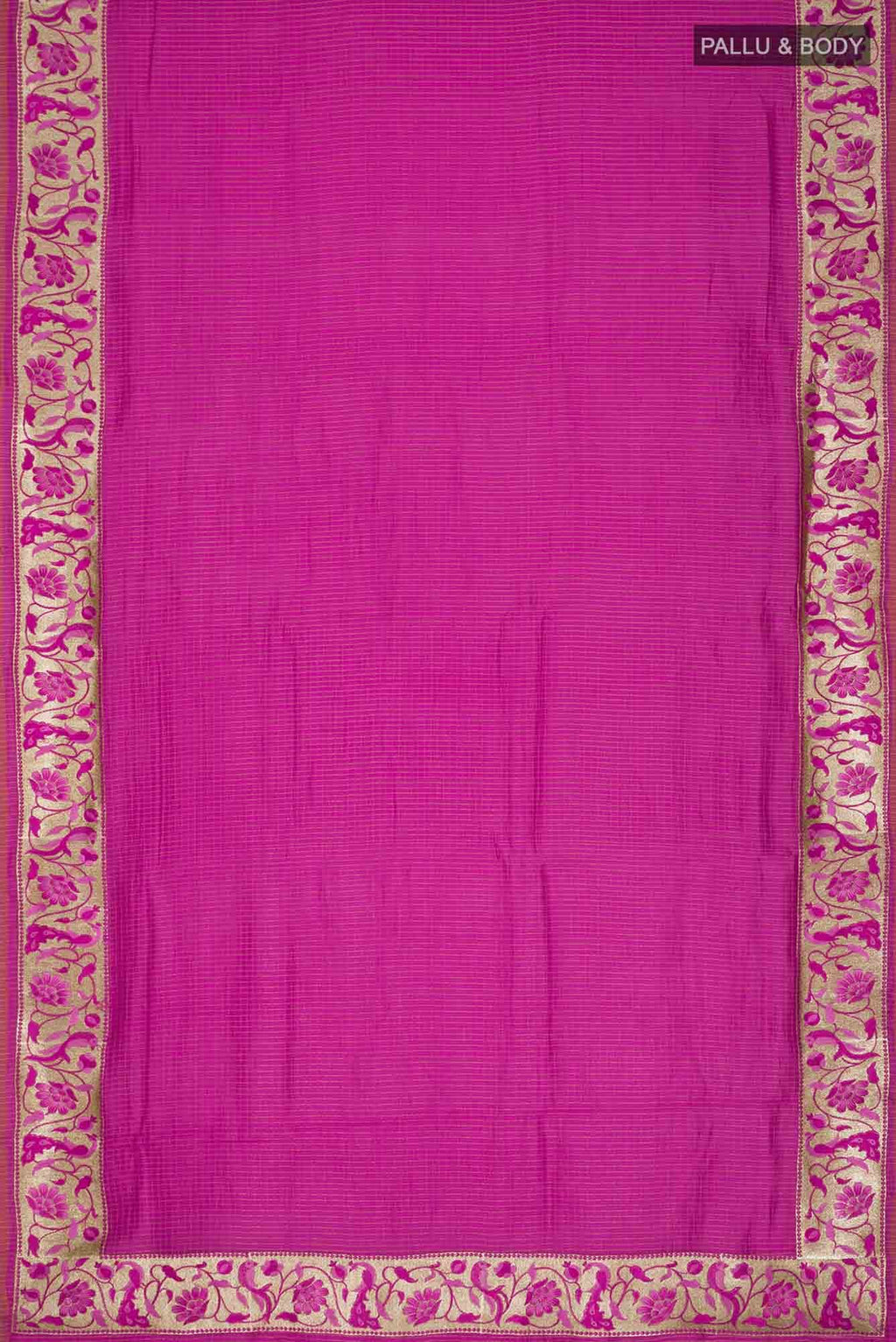 Pink Bhagalpuri Tussar Silk Saree